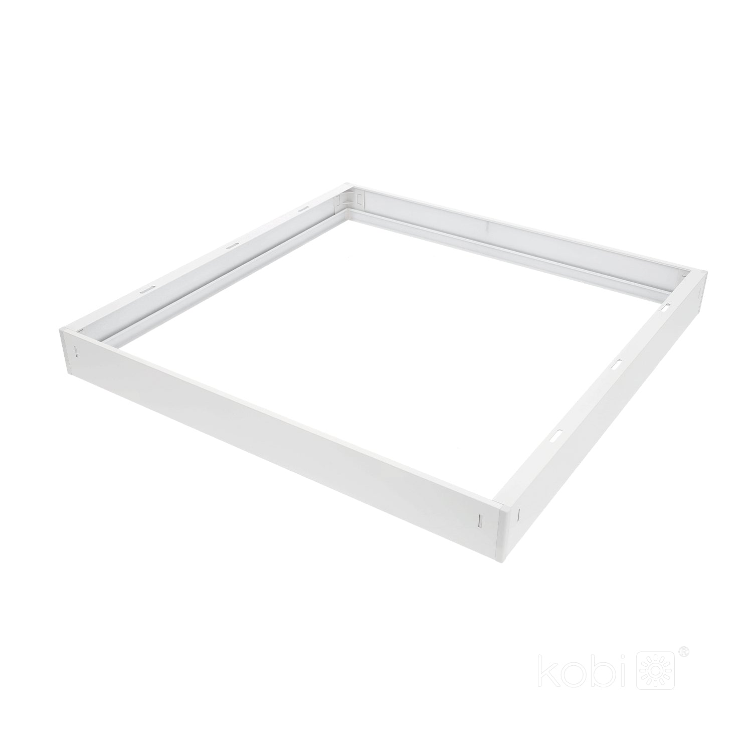 Frame 63mm for panel LED 60x60 click white Kobi