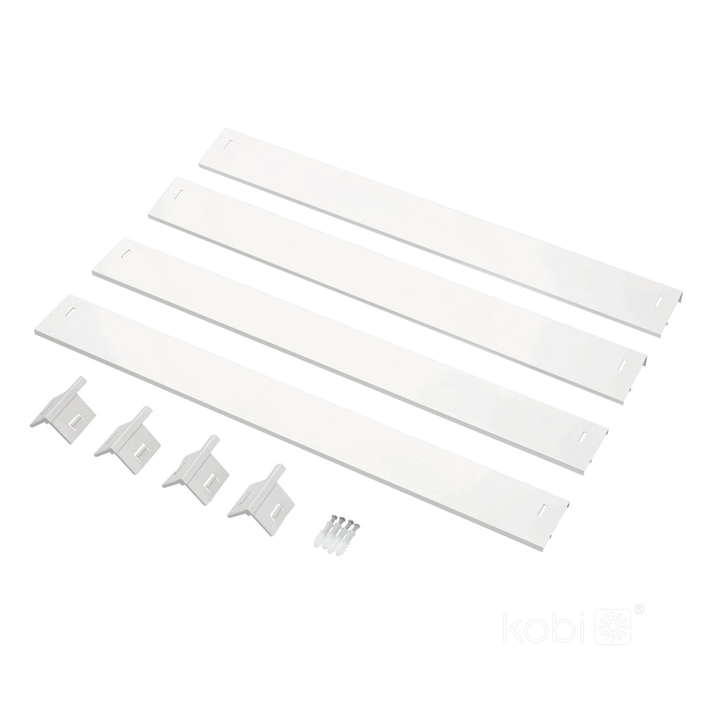 Frame 63mm for panel LED 60x60 click white Kobi