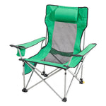 VEVOR Reclining Camping Chair, 330 lbs Portable Camping Chair, 4 Position Load Folding Camping Chair with Footrest, Cup Holder, Side Pocket and Headrest, for Camping, Fishing and Outdoor Activities