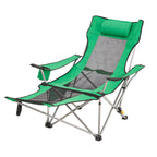 VEVOR Reclining Camping Chair, 330 lbs Portable Camping Chair, 4 Position Load Folding Camping Chair with Footrest, Cup Holder, Side Pocket and Headrest, for Camping, Fishing and Outdoor Activities