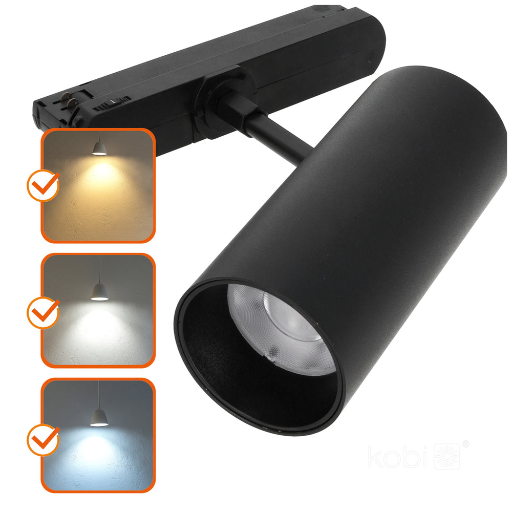Track spotlight LED NEXTRACK CORE 20W 3CCT 36° black Kobi Pro