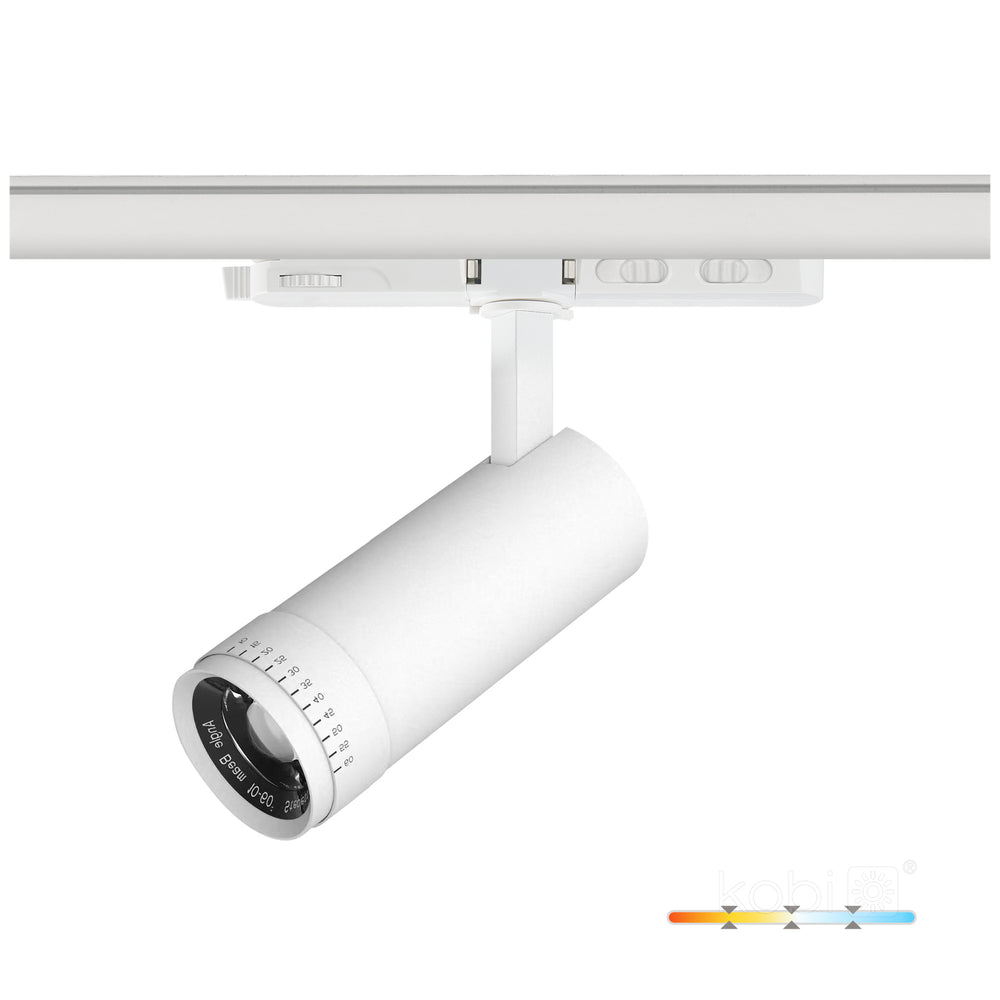 Track spotlight LED NEXTRACK VISION 30W 3CCT 30-60° white Kobi Pro