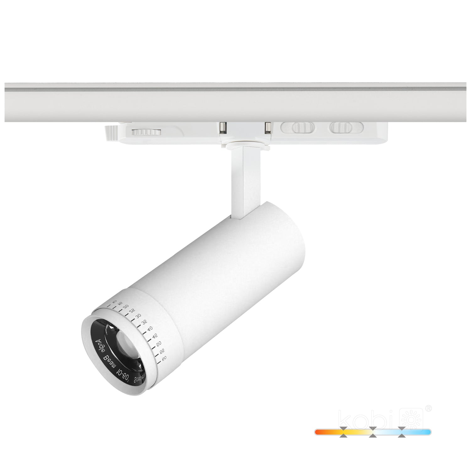 Track spotlight LED NEXTRACK VISION 30W 3CCT 30-60° white Kobi Pro