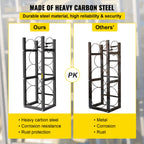 VEVOR Refrigerant Tank Rack with 2x30lb and Other 3 Saving Space Cylinder Tank Rack 35x13x14-inch Refrigerant Cylinder Rack Gas Cylinder Racks and Holders for Gas Oxygen Nitrogen Storage