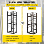VEVOR Refrigerant Tank Rack with 2x30lb and Other 3 Saving Space Cylinder Tank Rack 35x13x14-inch Refrigerant Cylinder Rack Gas Cylinder Racks and Holders for Gas Oxygen Nitrogen Storage