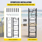 VEVOR Refrigerant Tank Rack with 3x30lb and Other 3 Saving Space, Cylinder Tank Rack 46x13x4-inch, Refrigerant Cylinder Rack Gas Cylinder Racks and Holders, for Gas Oxygen Nitrogen Storage