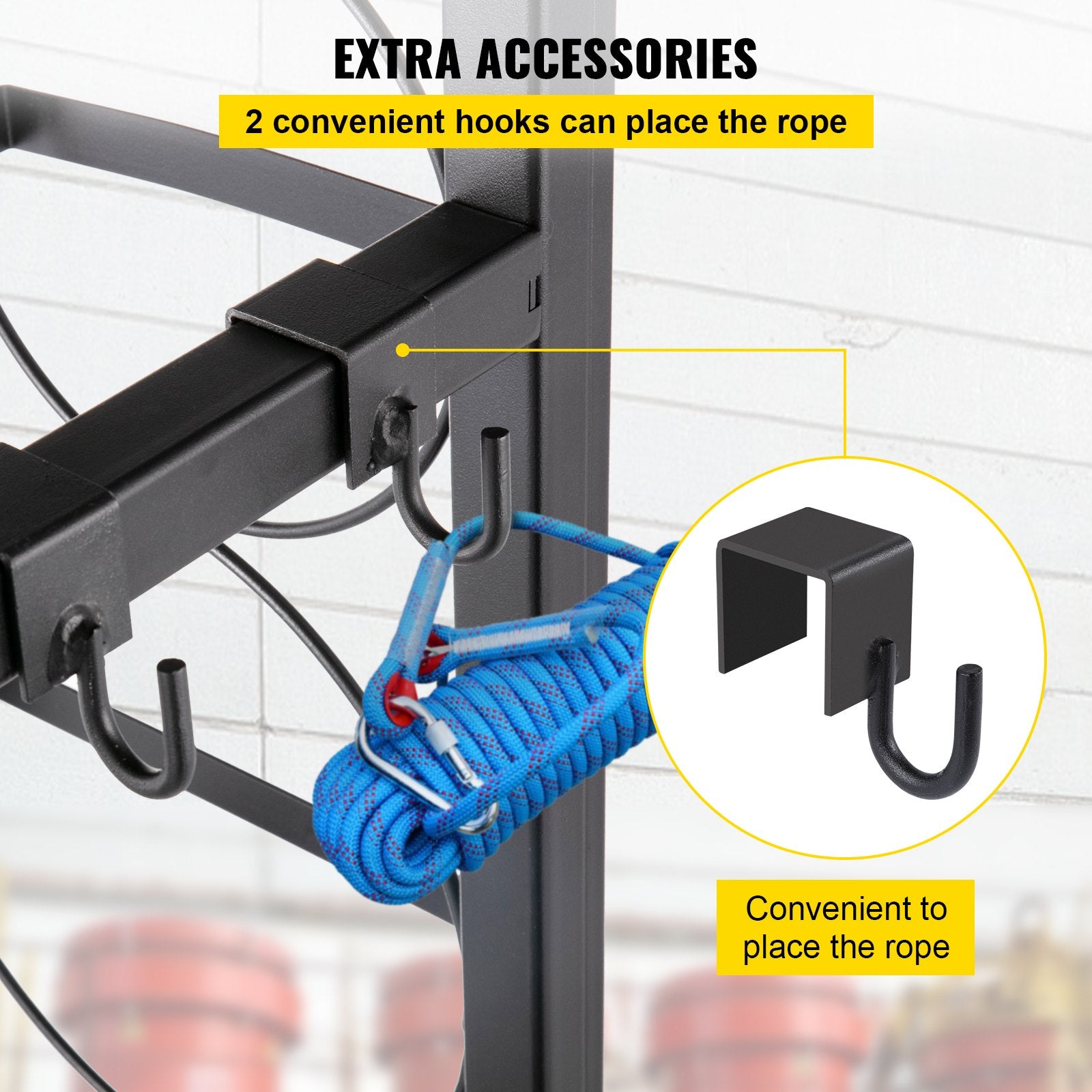 VEVOR Refrigerant Tank Rack with 3x30lb and Other 3 Saving Space, Cylinder Tank Rack 46x13x4-inch, Refrigerant Cylinder Rack Gas Cylinder Racks and Holders, for Gas Oxygen Nitrogen Storage