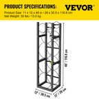 VEVOR Refrigerant Tank Rack with 3x30lb and Other 3 Saving Space, Cylinder Tank Rack 46x13x4-inch, Refrigerant Cylinder Rack Gas Cylinder Racks and Holders, for Gas Oxygen Nitrogen Storage