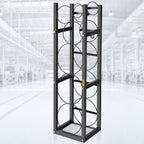 VEVOR Refrigerant Tank Rack with 3x30lb and Other 3 Saving Space, Cylinder Tank Rack 46x13x4-inch, Refrigerant Cylinder Rack Gas Cylinder Racks and Holders, for Gas Oxygen Nitrogen Storage