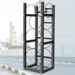 VEVOR Refrigerant Tank Rack with 2x30lb and Other 3 Saving Space Cylinder Tank Rack 35x13x14-inch Refrigerant Cylinder Rack Gas Cylinder Racks and Holders for Gas Oxygen Nitrogen Storage