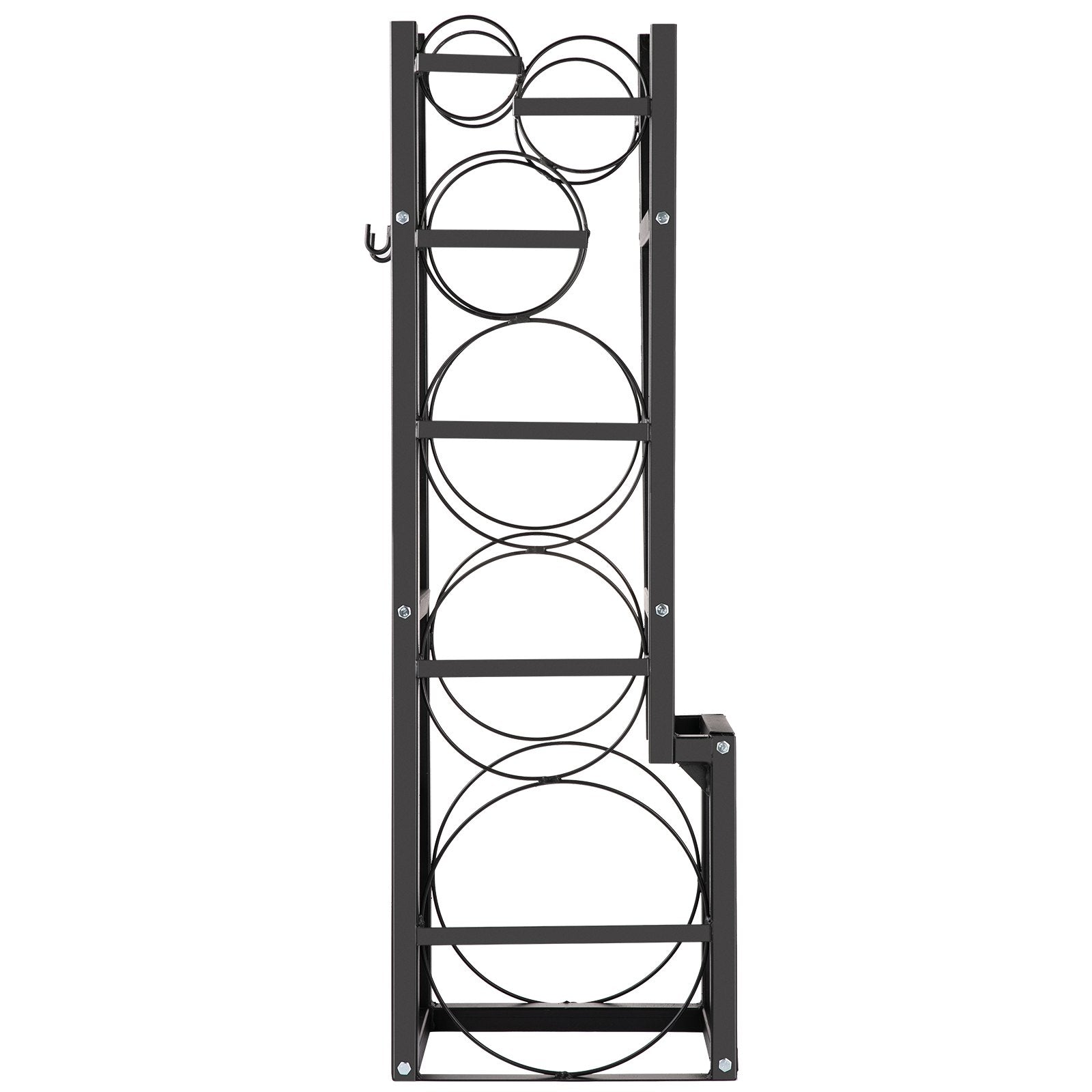 VEVOR Refrigerant Tank Rack with 1x50lb, 2x30lb and 3 Small Bottles Cylinder Tank Rack, 48.5x15x11 inch Refrigerant Cylinder Rack Gas Cylinder Racks and Holders for Gas Oxygen Nitrogen Storage
