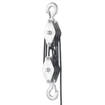 VEVOR 4400 lbs Breaking Strength 100 FT Rope Pulley Hoist, 5:1 Lifting Power Heavy Duty Pulley System with 2pcs Soft Loops, Metal Wheels Bearing Structure, Block and Tackle for Lifting Heavy Objects