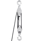 VEVOR 4400 lbs Breaking Strength 100 FT Rope Pulley Hoist, 5:1 Lifting Power Heavy Duty Pulley System with 2pcs Soft Loops, Metal Wheels Bearing Structure, Block and Tackle for Lifting Heavy Objects