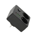 Spliter LINEA PRO FL2 2 sockets+2USB/1USB-C black Kobi