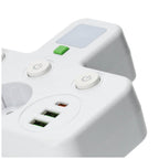 Splitter LINEA PRO FL3 2 sockets+2USB/1USB-C 4000K white Kobi