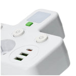 Splitter LINEA PRO FL3 2 sockets+2USB/1USB-C 4000K white Kobi