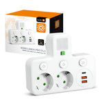 Splitter LINEA PRO FL3 2 sockets+2USB/1USB-C 4000K white Kobi