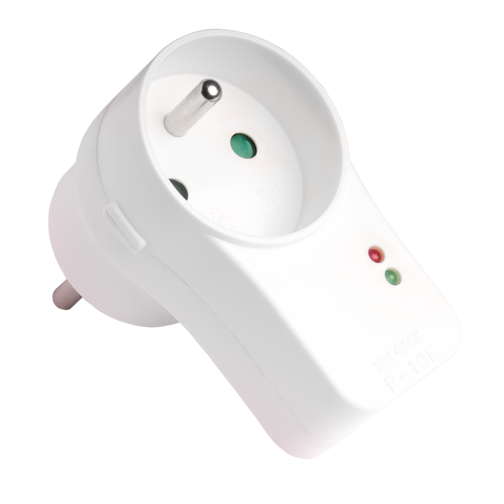 Surge splitter 1s/with grounding white Elgotech