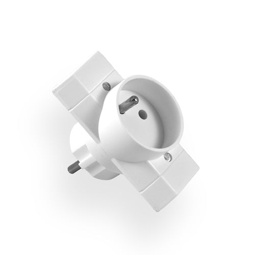 Multi-socket splitter 1s/with grounding + 2s/without grounding white Elgotech