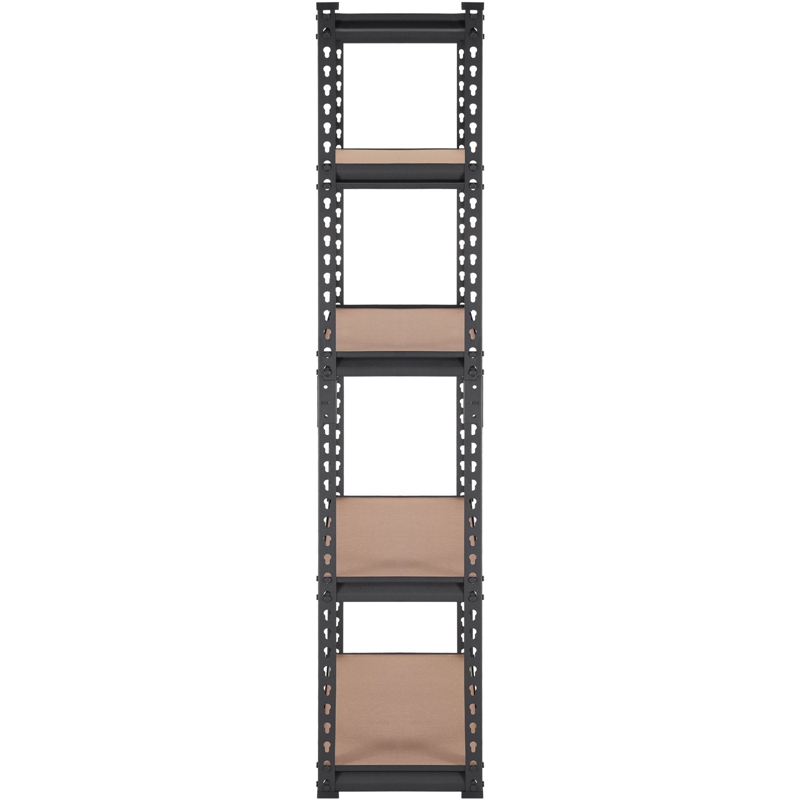 VEVOR Storage Shelving Unit, 5-Tier Adjustable, 2000 lbs Capacity, Heavy Duty Garage Shelves Metal Organizer Utility Rack, Black, 30" L x 12" W x 60" H for Kitchen Pantry Basement Bathroom Laundry