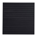 VEVOR Slat Wall Paneling, 4 x 4 ft, PVC Garage Slatwall with Modular Design, Black Slat Wall Easy-to-Install Adjustable Slatwall Panel with Coupling Structure & DIY Cutting, Fits for Storage & Display