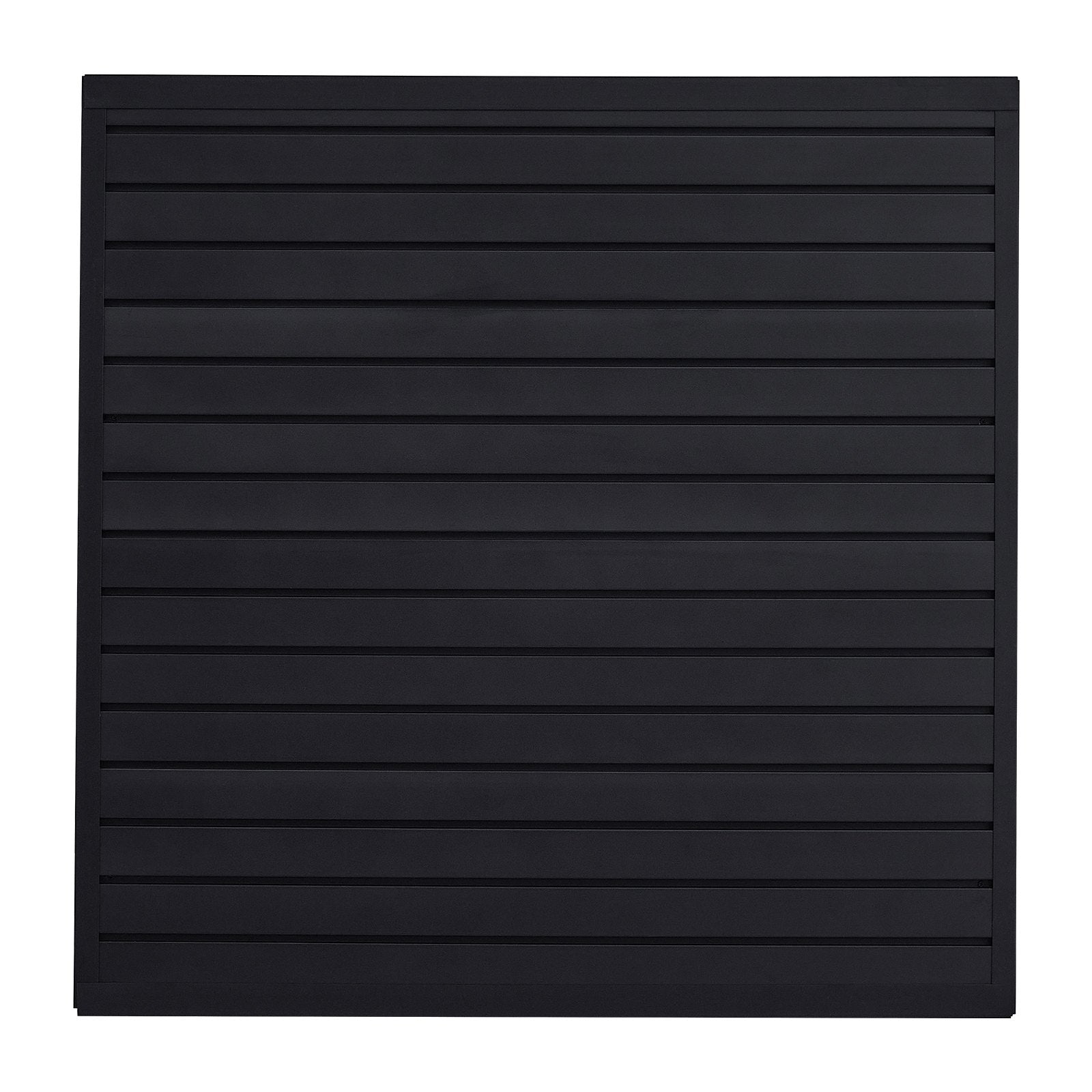 VEVOR Slat Wall Paneling, 4 x 4 ft, PVC Garage Slatwall with Modular Design, Black Slat Wall Easy-to-Install Adjustable Slatwall Panel with Coupling Structure & DIY Cutting, Fits for Storage & Display
