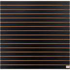 VEVOR Slatwall Panels, 4 ft x 2 ft Black Garage Wall Panels 24"H x 48"L (Set of 2 Panels), Heavy Duty Garage Wall Organizer Panels Display for Retail Store, Garage Wall, and Craft Storage Organization