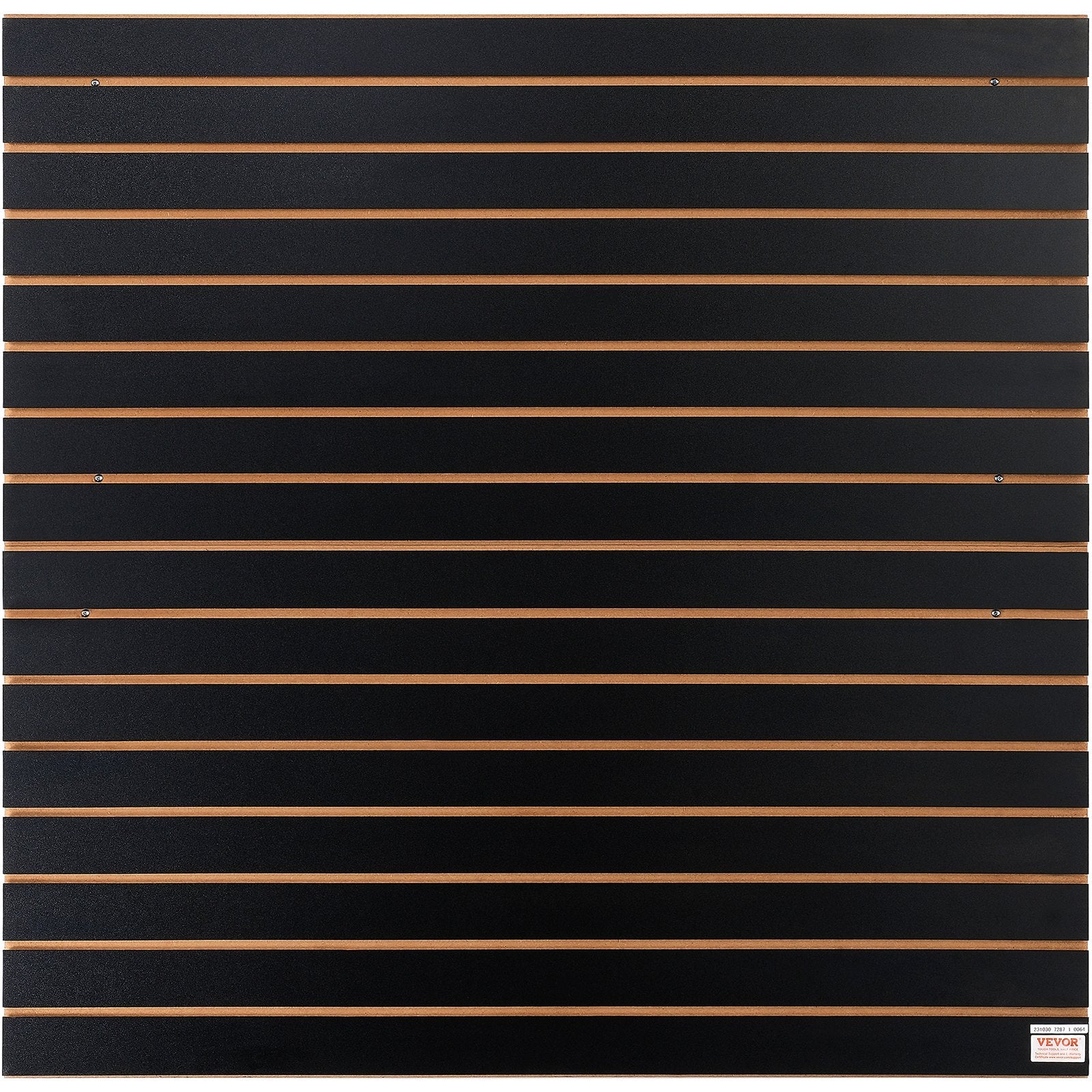 VEVOR Slatwall Panels, 4 ft x 2 ft Black Garage Wall Panels 24"H x 48"L (Set of 2 Panels), Heavy Duty Garage Wall Organizer Panels Display for Retail Store, Garage Wall, and Craft Storage Organization