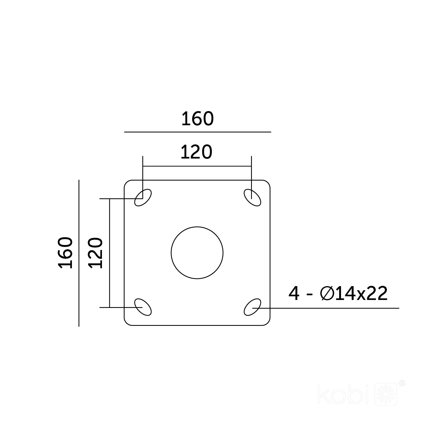 Pole BASE SG 3m Fi 60mm Kobi