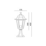 Bollard lamp LO4104 1xE27 IP44 gold Kobi