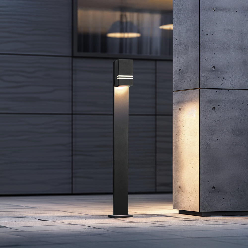 Bollard lamp QUAZAR 12 1xGU10 IP44 black Kobi