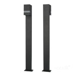 Bollard lamp QUAZAR 12 1xGU10 IP44 black Kobi