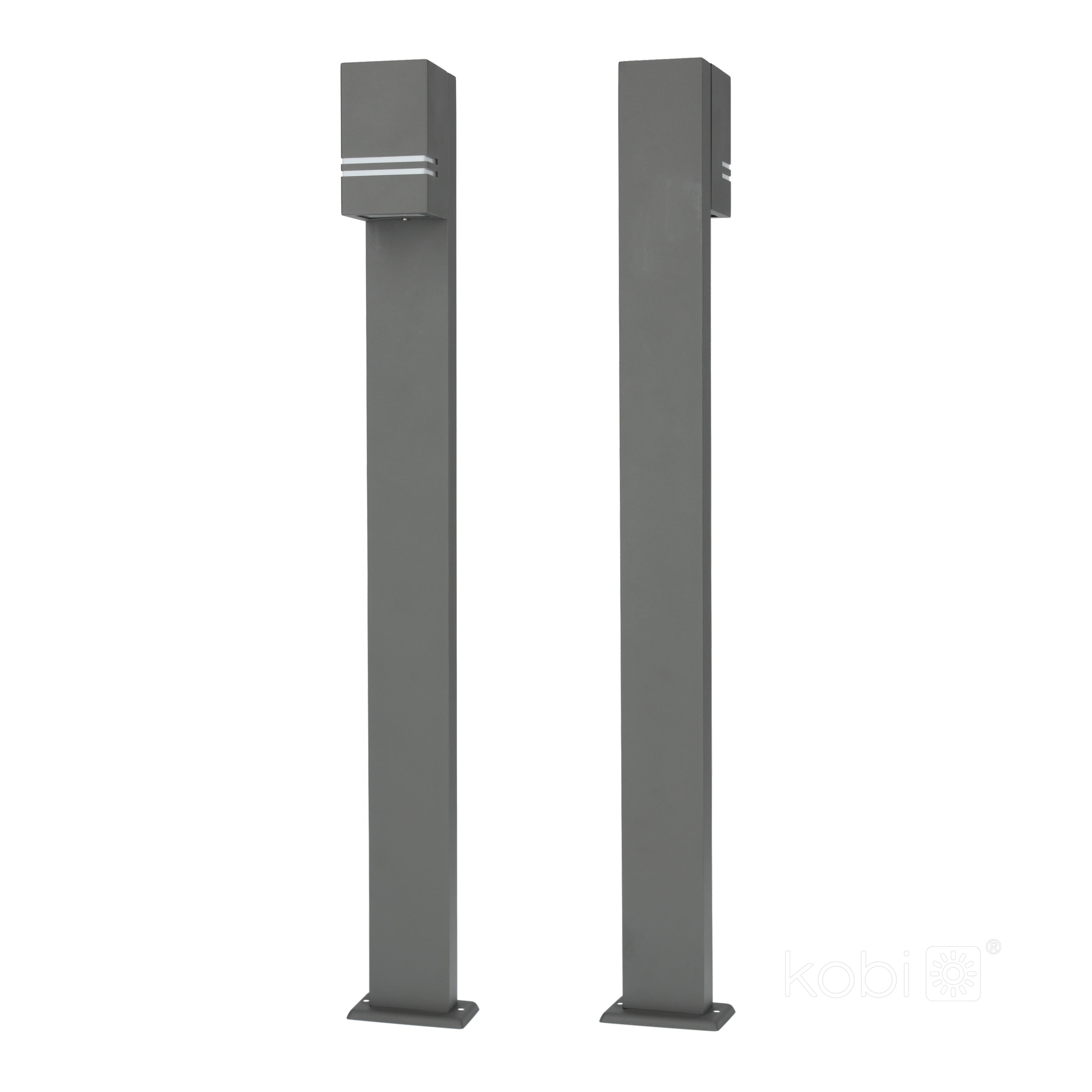 Bollard lamp QUAZAR 12 1xGU10 IP44 grey Kobi