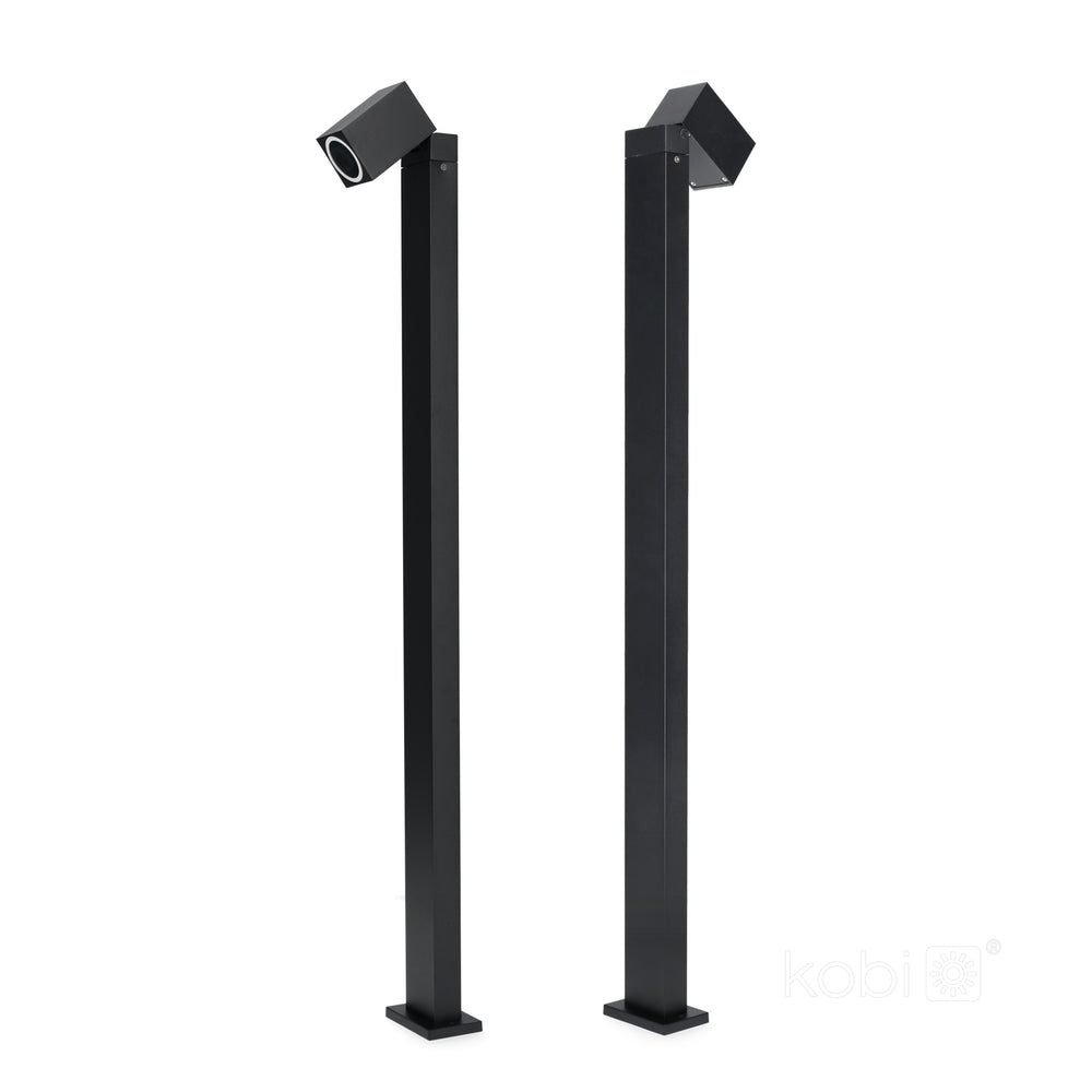 Bollard lamp QUAZAR 15S 1xGU10 IP44 black Kobi