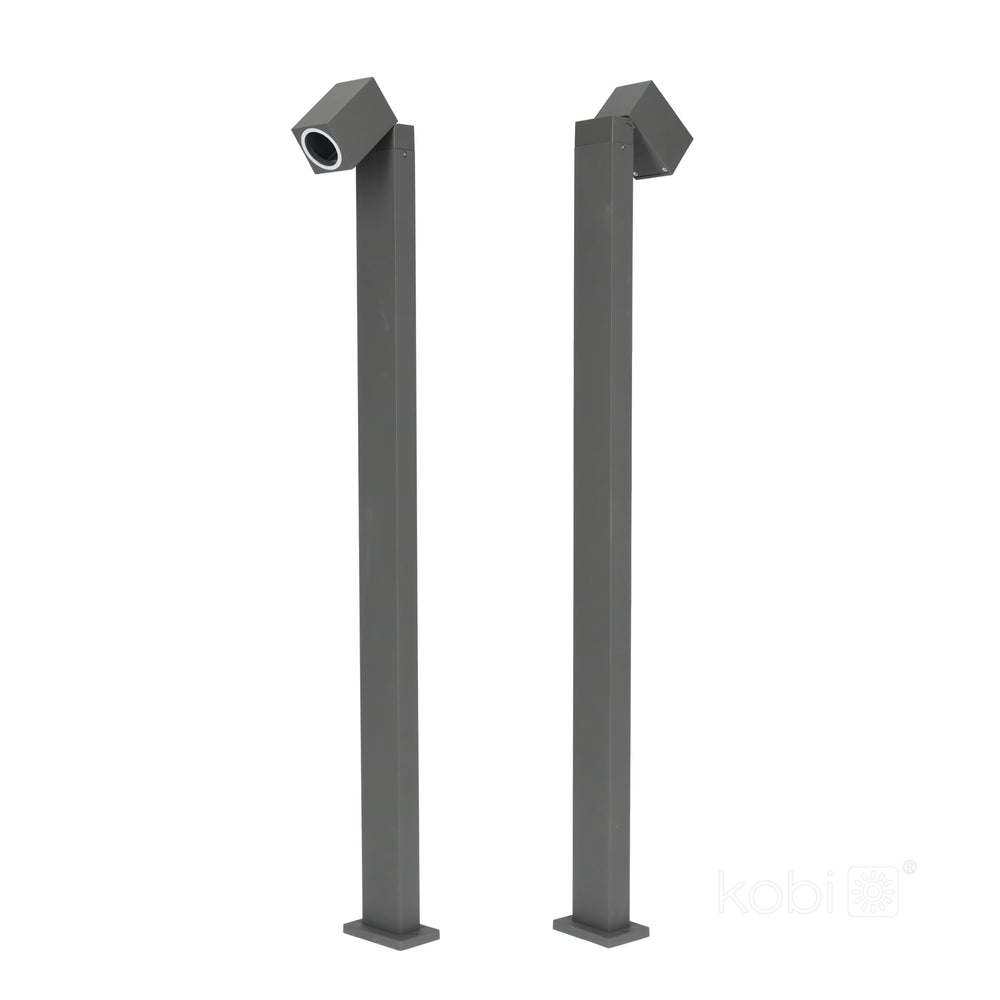 Bollard lamp QUAZAR 15S 1xGU10 IP44 grey Kobi