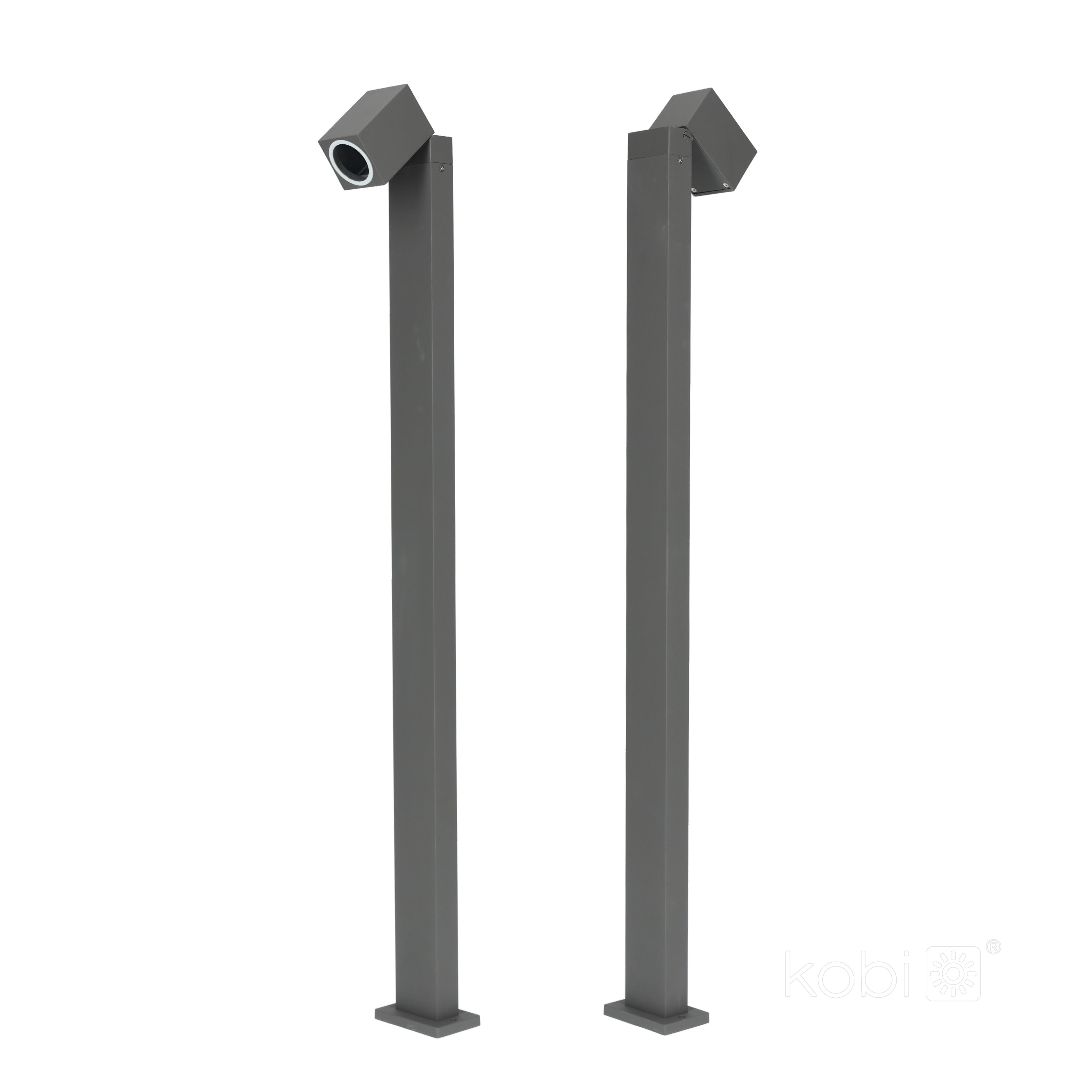 Bollard lamp QUAZAR 15S 1xGU10 IP44 grey Kobi
