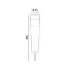 Solar bollard lamp LED AURORA ROUND 4000K IP44 LED2B