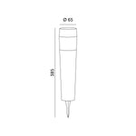 Solar bollard lamp LED AURORA ROUND 4000K IP44 LED2B