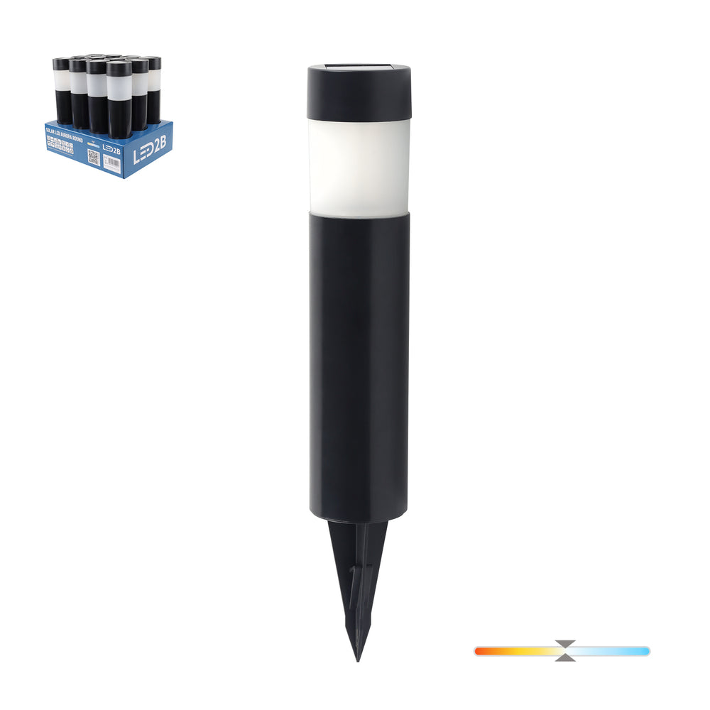 Solar bollard lamp LED AURORA ROUND 4000K IP44 LED2B