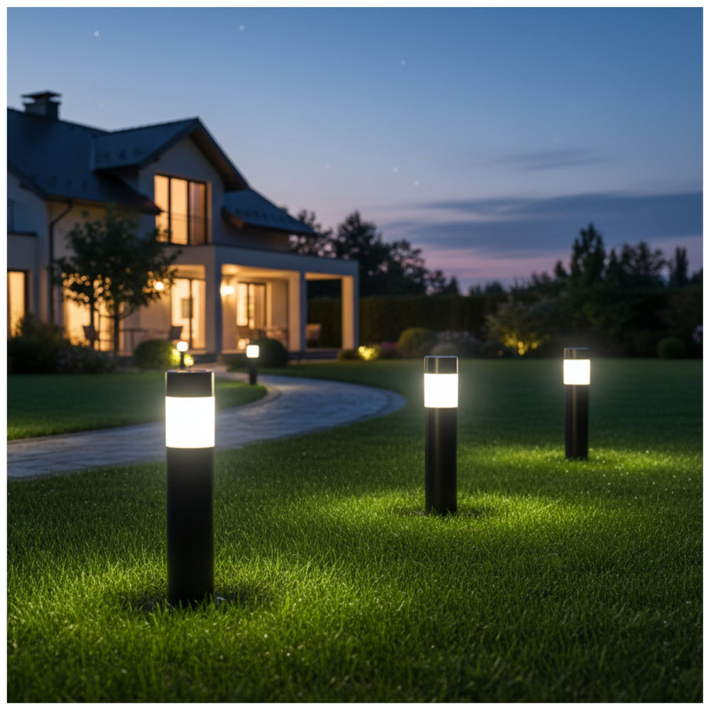 Solar bollard lamp LED AURORA ROUND 4000K IP44 LED2B