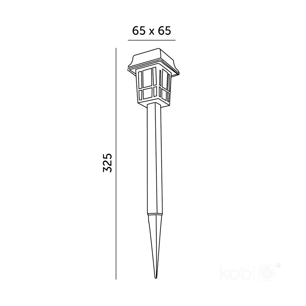 Solar garden lamp LED FUSION 6500K IP44 12-pcs LED2B