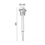 Solar garden lamp LED FUSION 6500K IP44 12-pcs LED2B