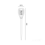 Solar bollard lamp LED SPARKLE G2 1600K IP44 LED2B