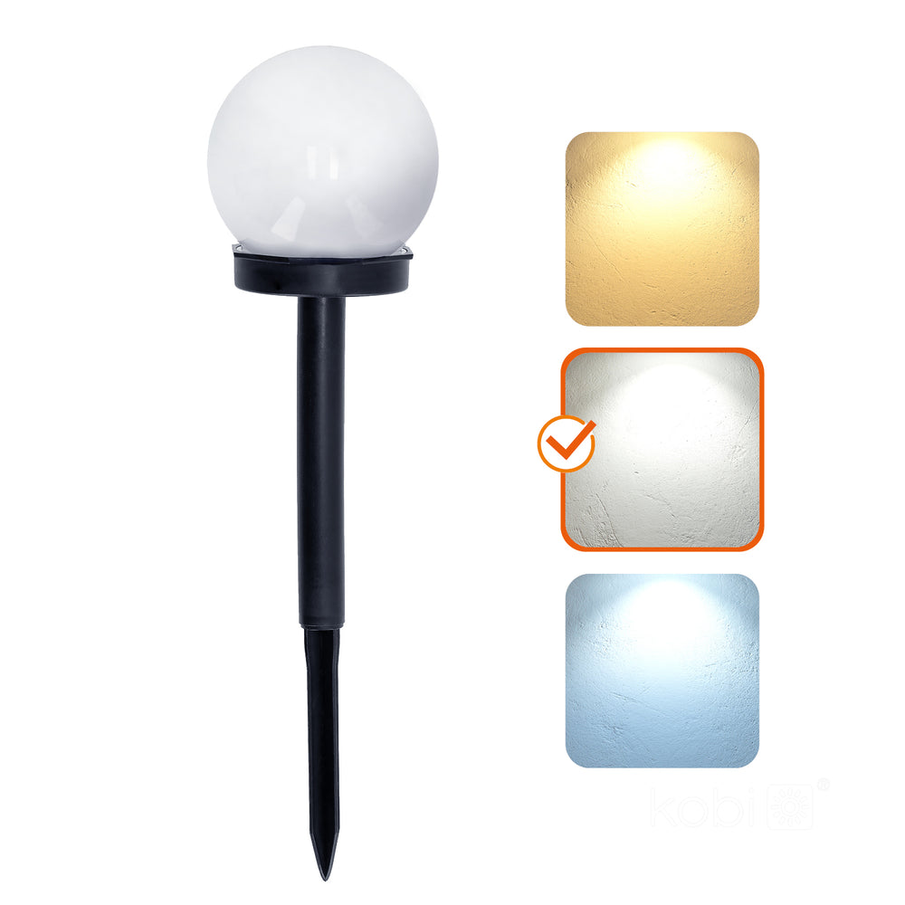Solar bollard lamp LED SPHERE G2 10cm 4000K IP44 LED2B