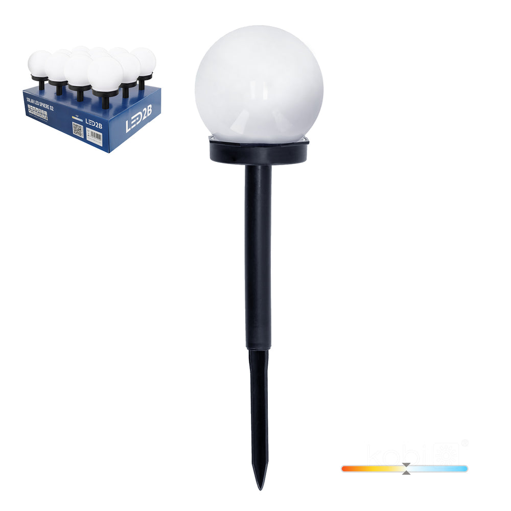 Solar bollard lamp LED SPHERE G2 10cm 4000K IP44 LED2B