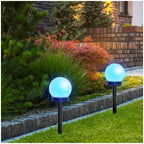 Solar bollard lamp LED SPHERE G2 10cm RGB IP44 LED2B