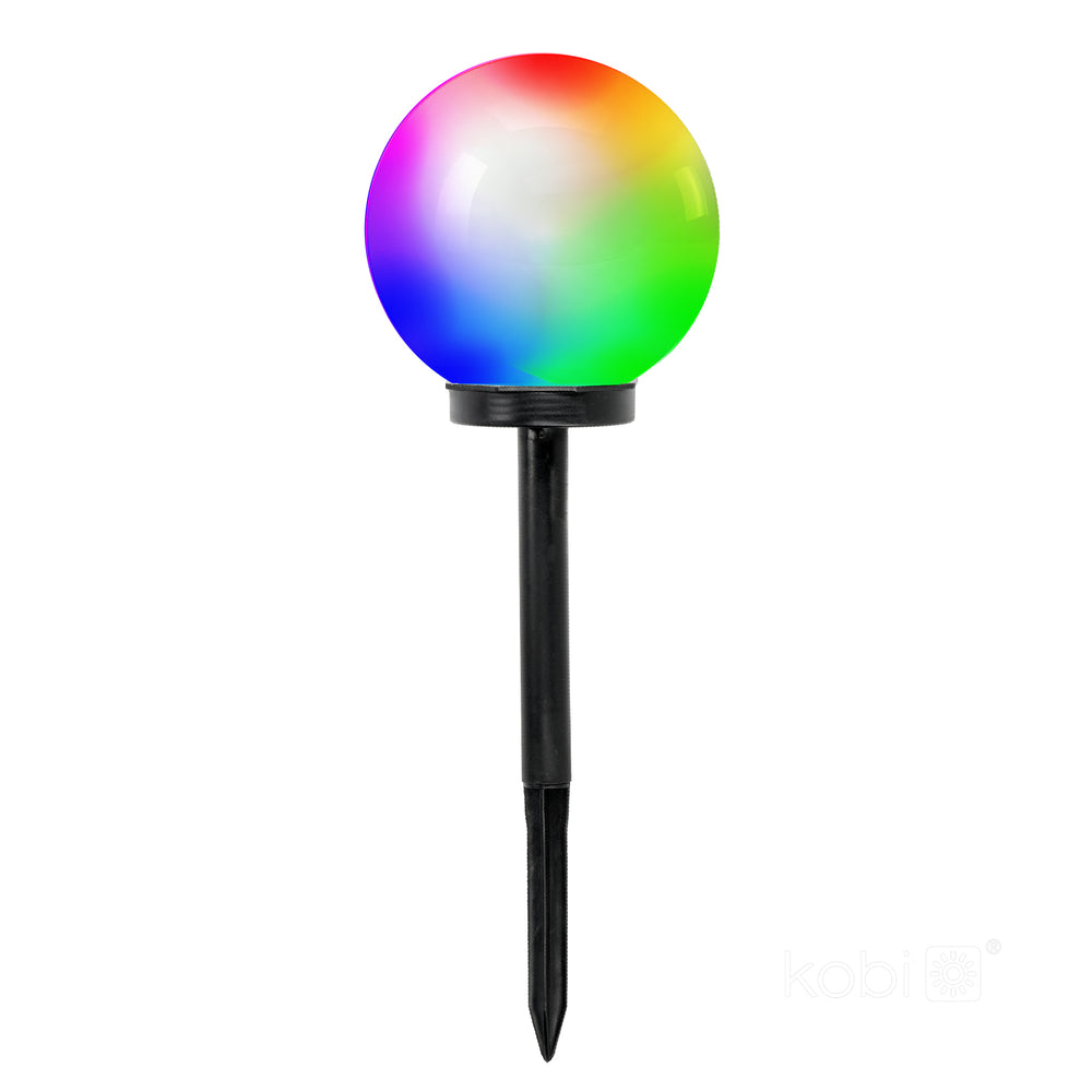 Solar bollard lamp LED SPHERE G2 20cm RGB IP44 LED2B