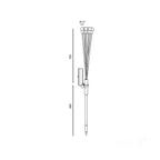 Solar bollard lamp LED SPRINKLE 3000K IP44 LED2B