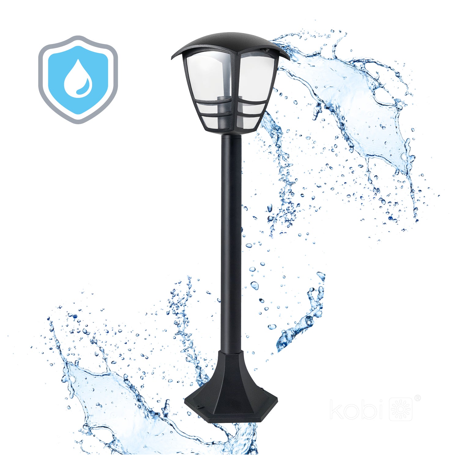 Bollard lamp TEVIO S 1xE27 IP54 black LED2B