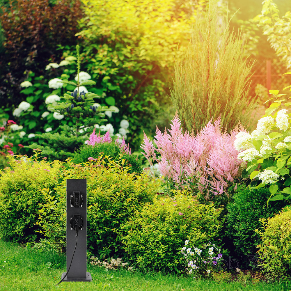 Garden bollard ZENVIO 4gn/Zu IP44 black LED2B